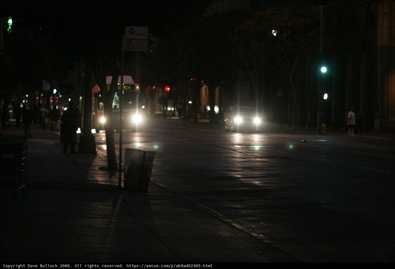 A Bustling Night on the City Streets
