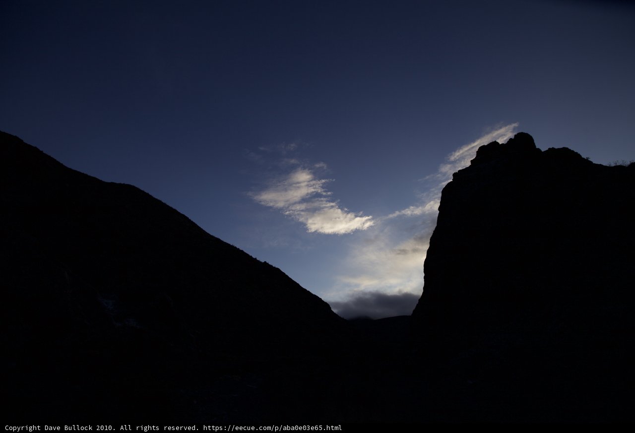 Dusk over the Mountain Range