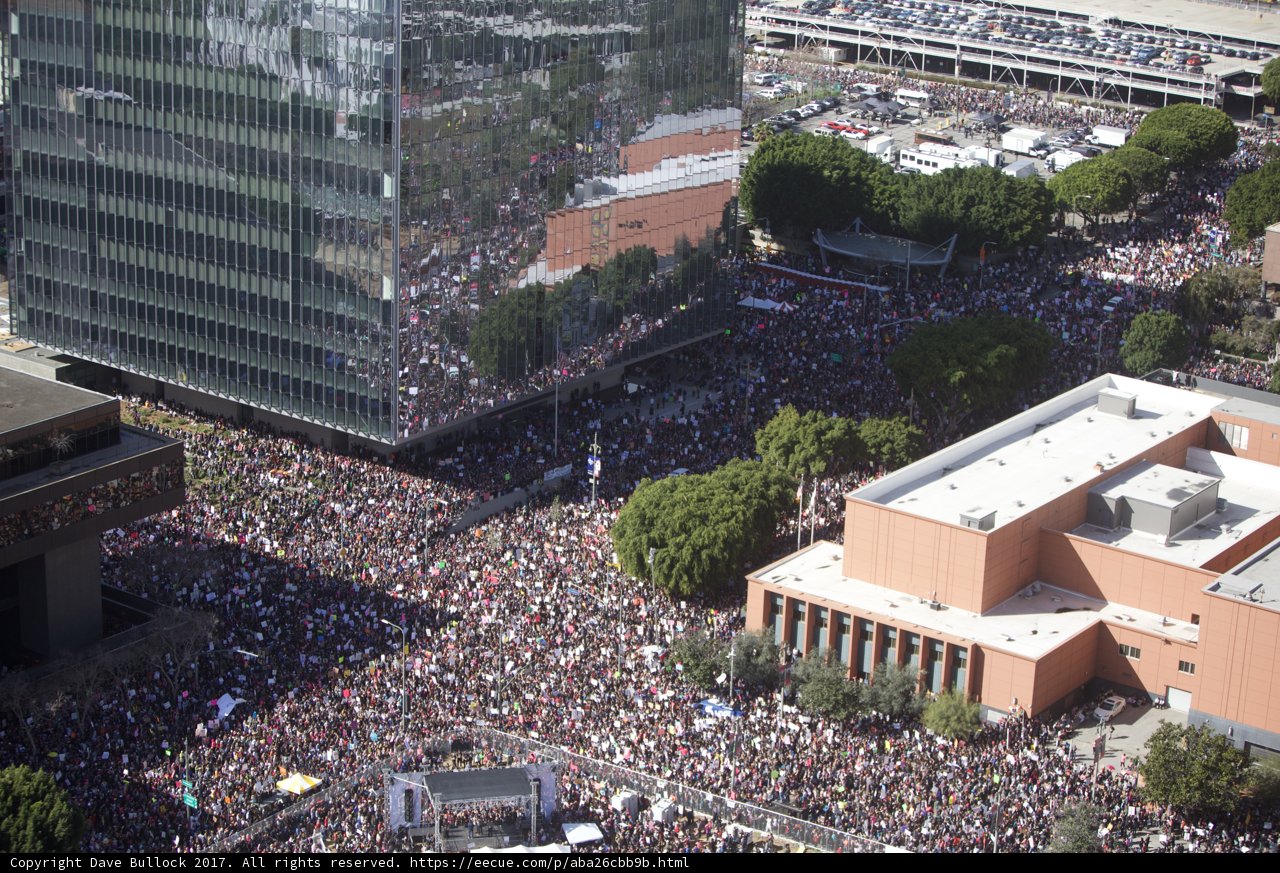 City crowd marches for women's rights