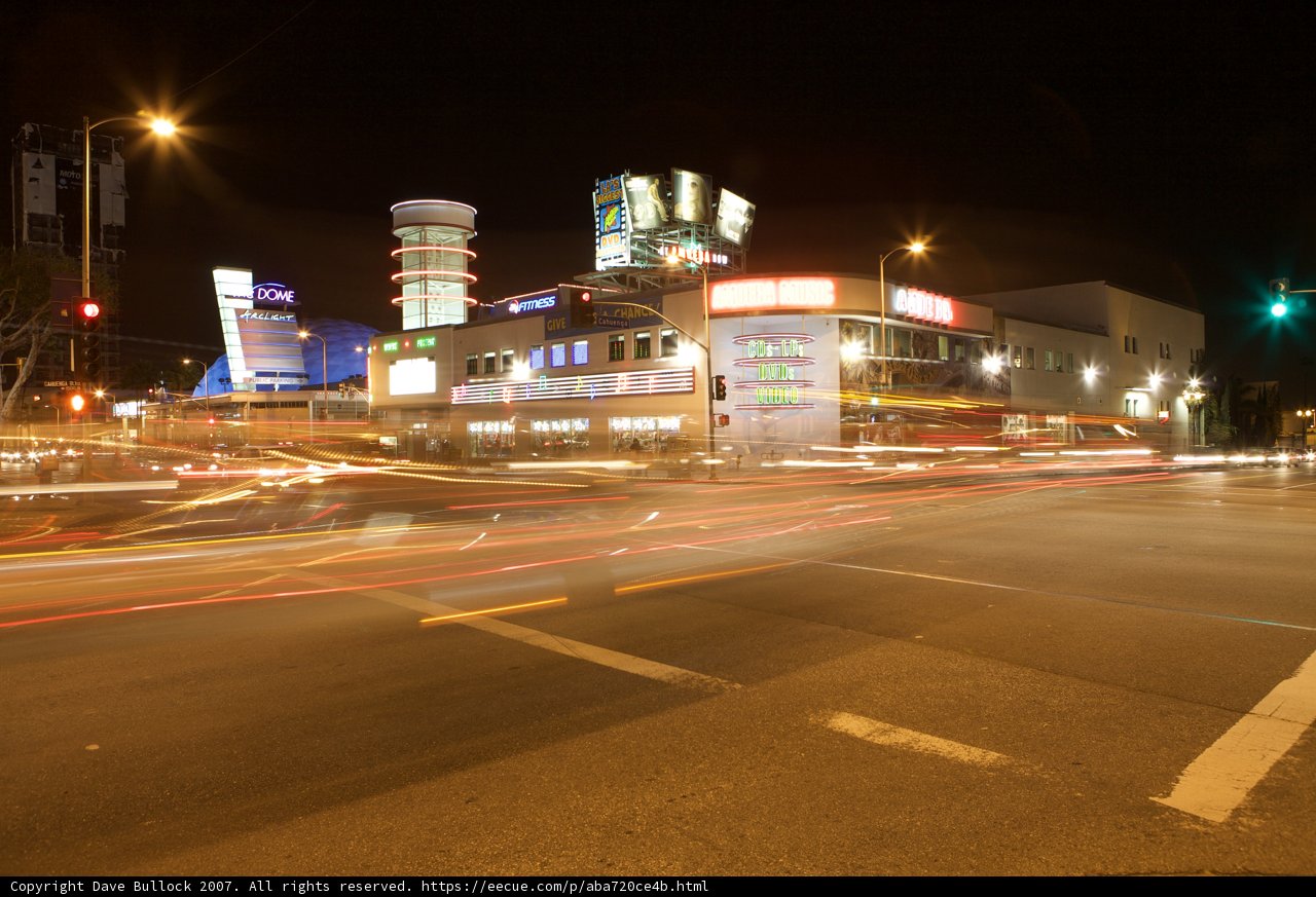 Urban Intersection at Night