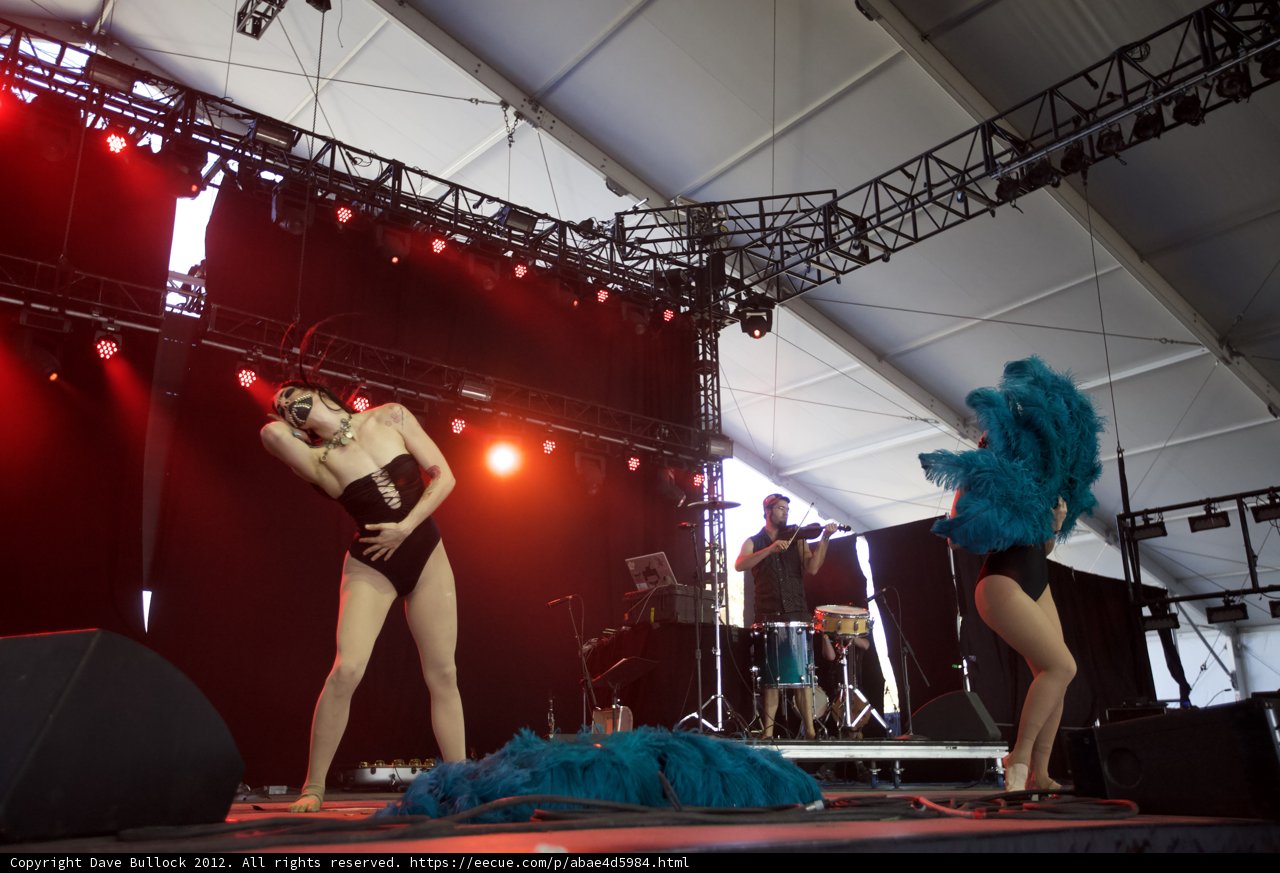 Bikini Babes on the Coachella Stage