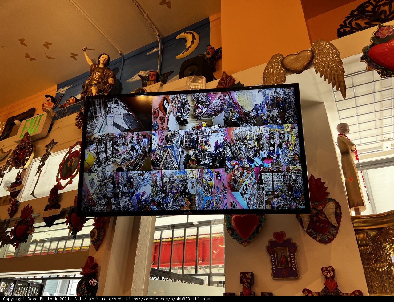 Artistic Television Display in a San Francisco Living Room