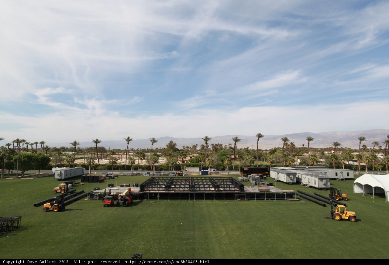 The Grand Stage Set in a Vast Field