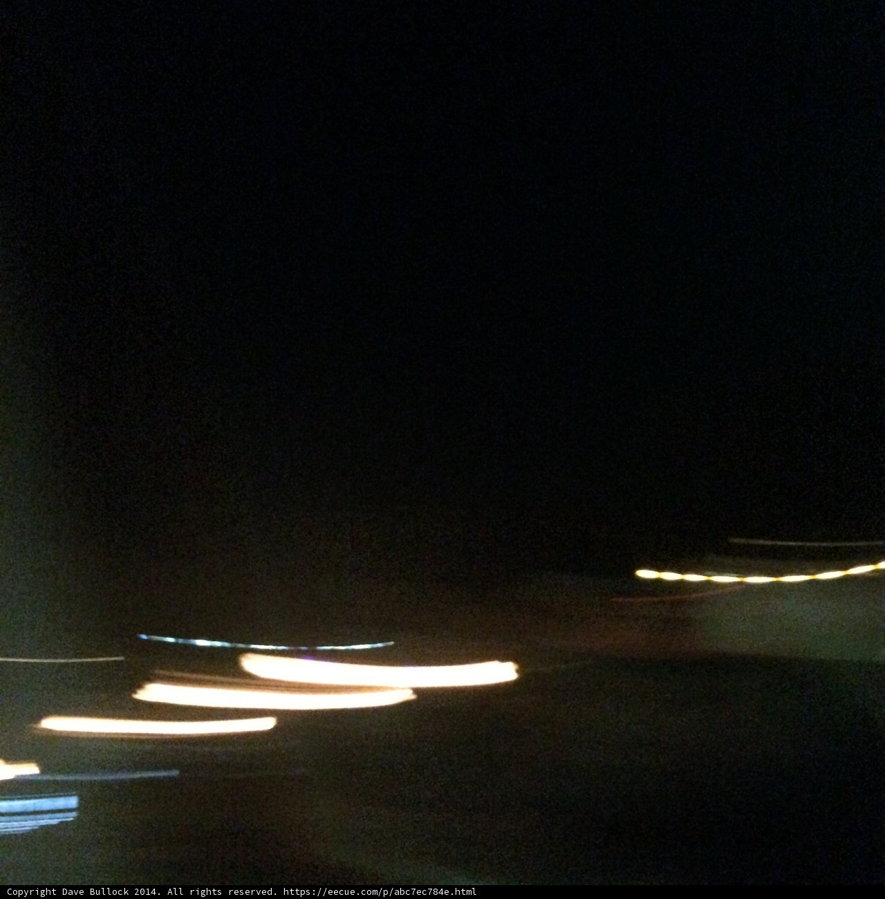 Blurred Lights on the Santa Fe Trail