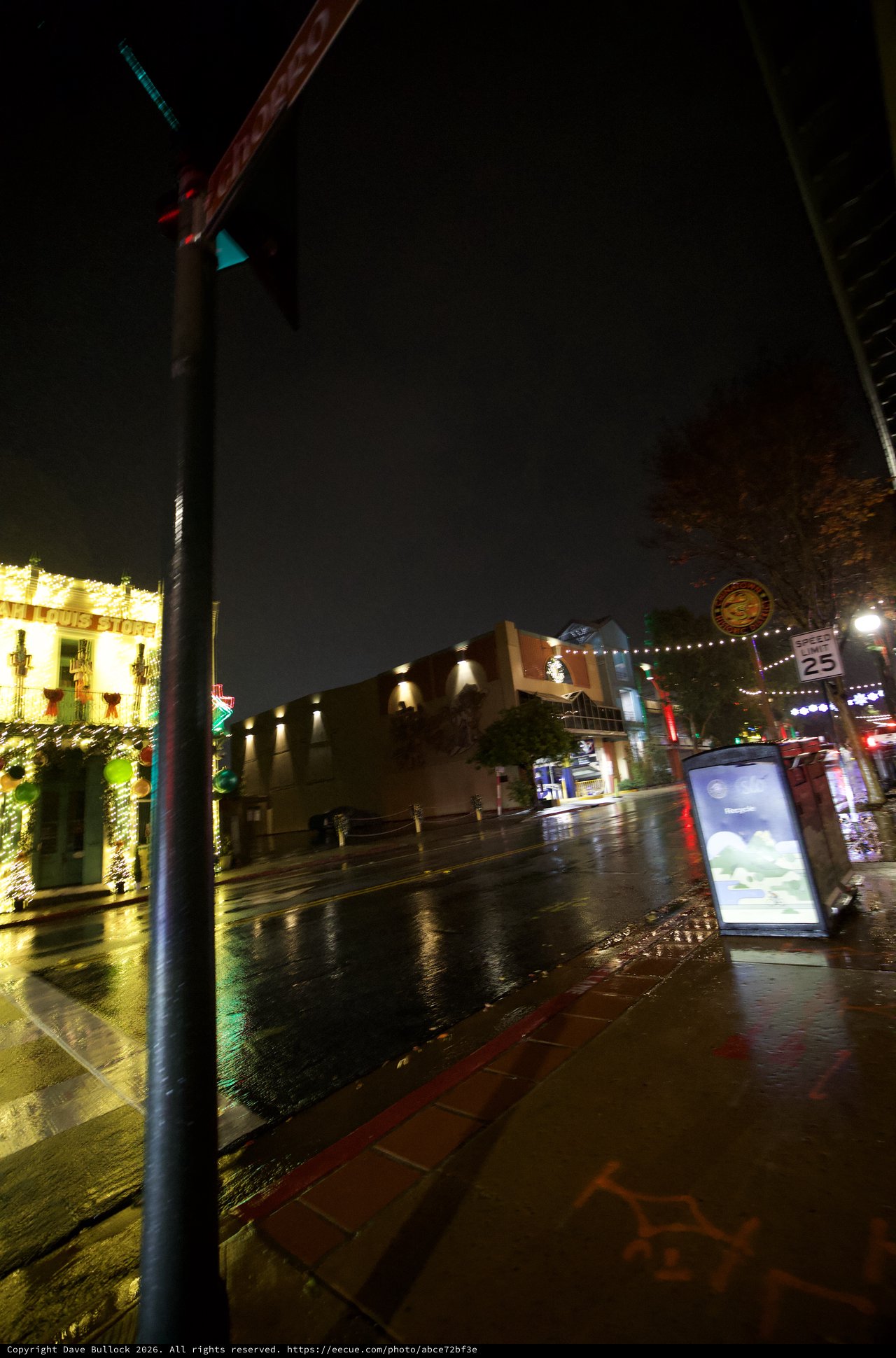 Rainy Night on Historic Route 66 in San Luis Obispo