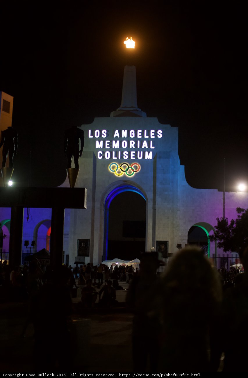 LA Coliseum Blue Purple Wide
