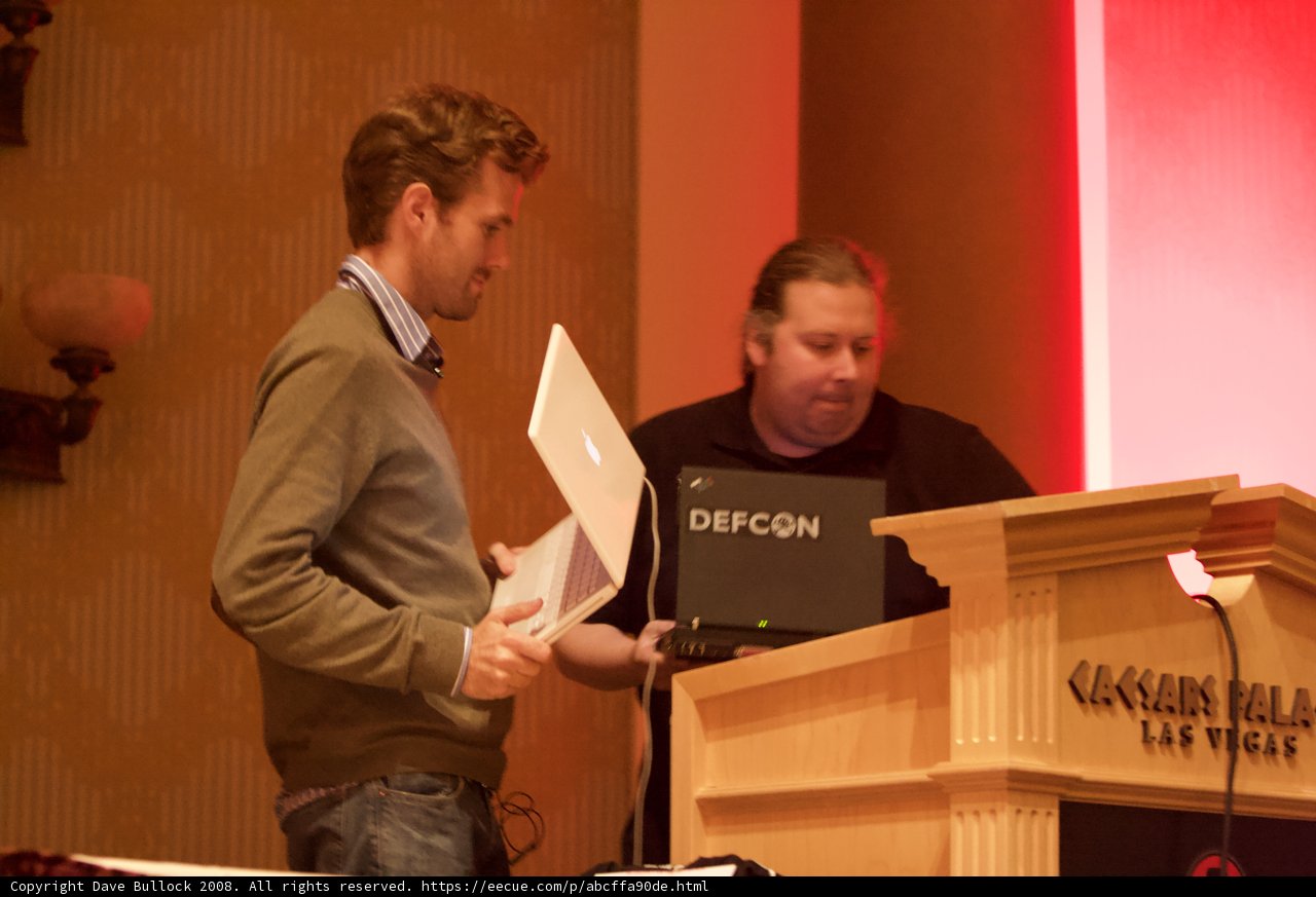 Man Speaks at Black Hat Seminar