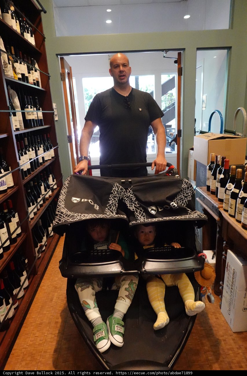 Family Outing in the Wine Shop