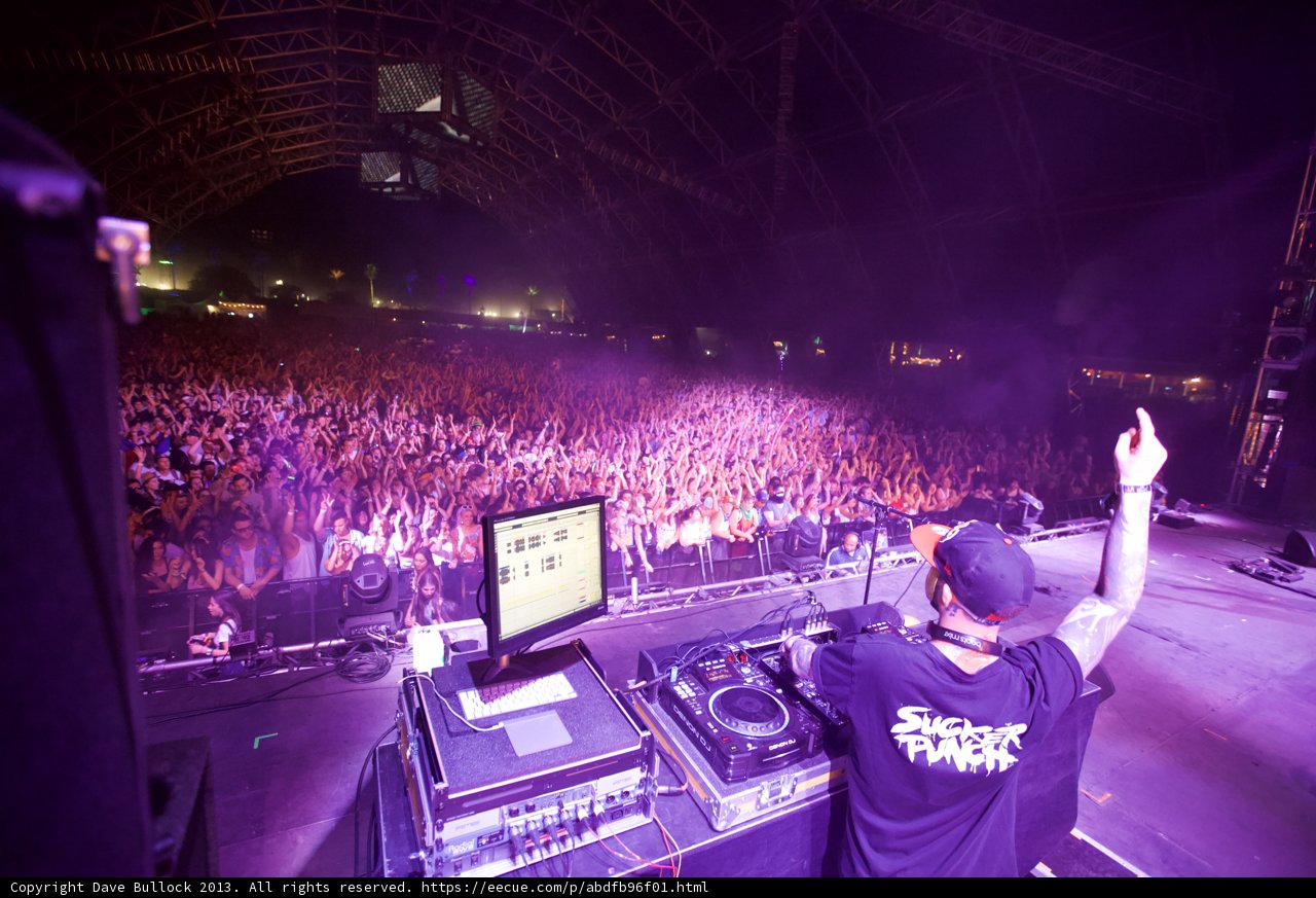 DJ in the Spotlight at Coachella Concert
