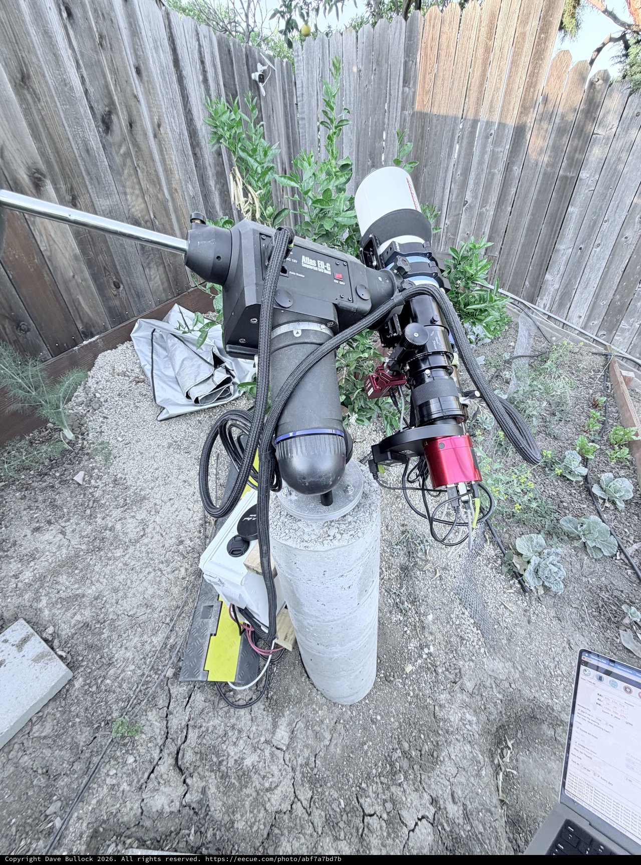 Backyard Astrophotography Setup with Dual Telescope Configuration