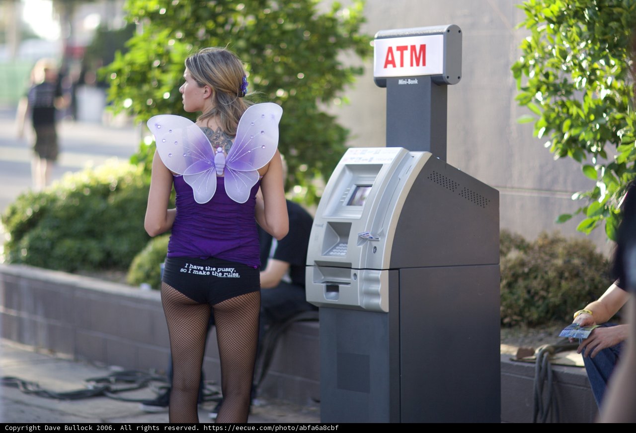Butterfly at the ATM
