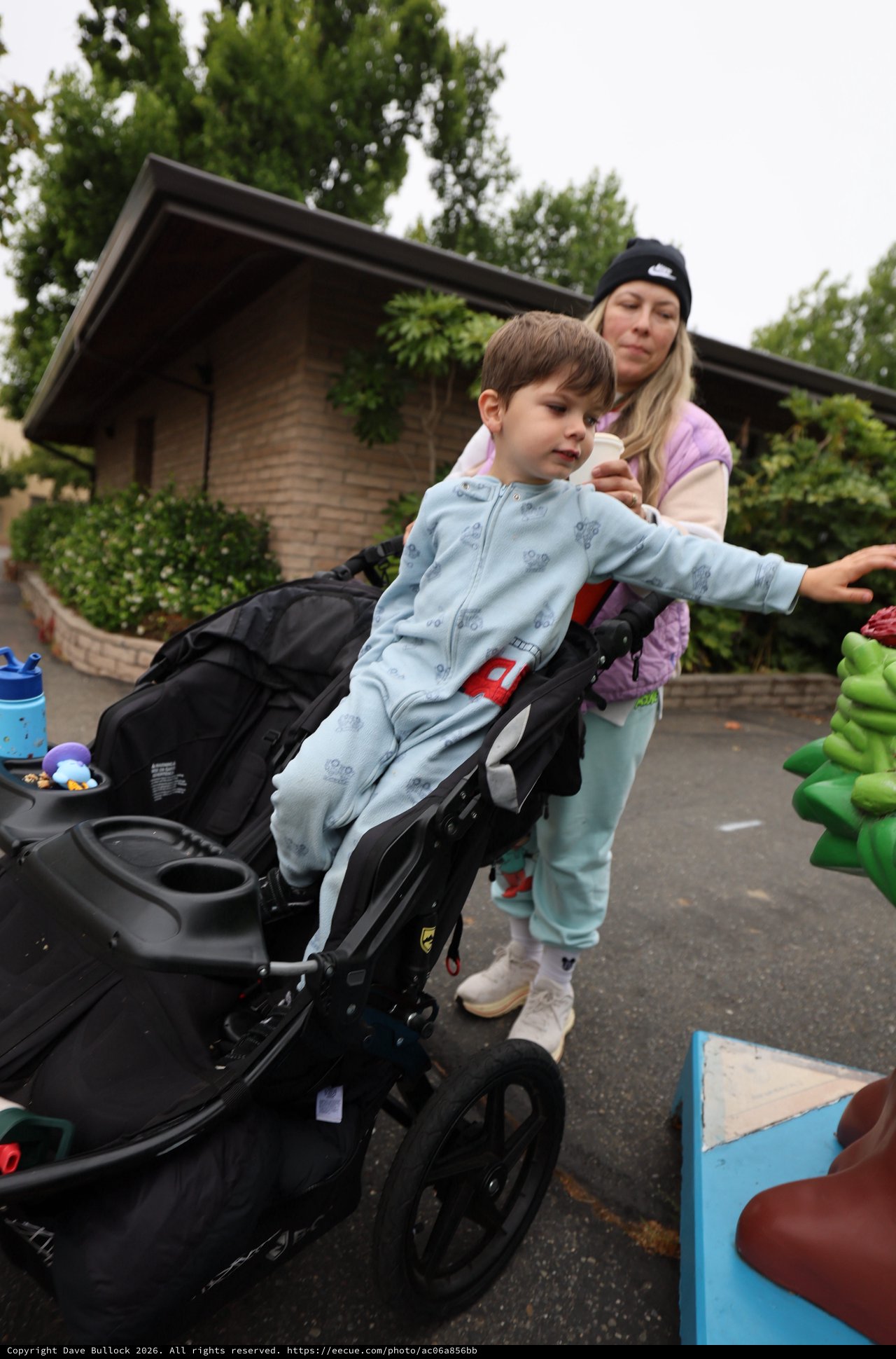 Young Boy Reaches Out at Balloon Festival