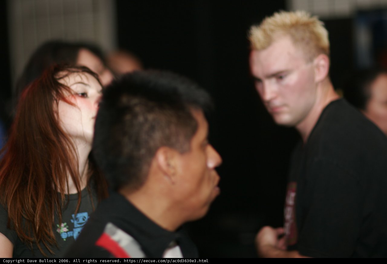 Blonde Man in Urban Nightclub