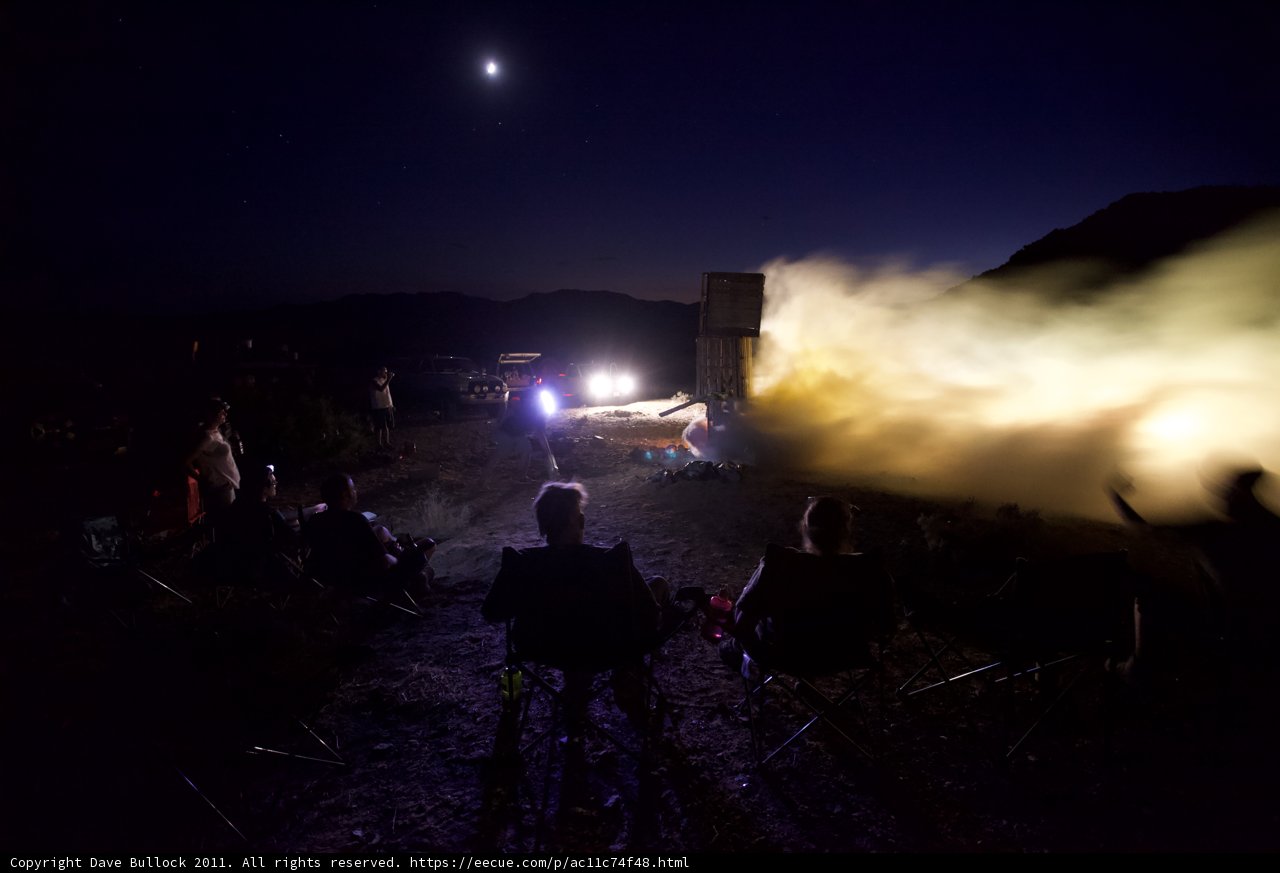 Watching the Flames: A Rocket Launch Experience