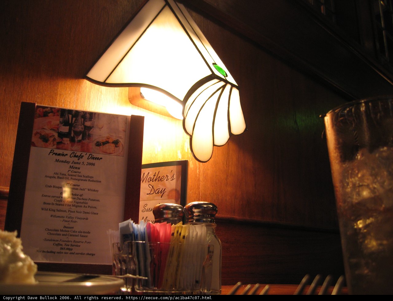 Illuminated Menu
