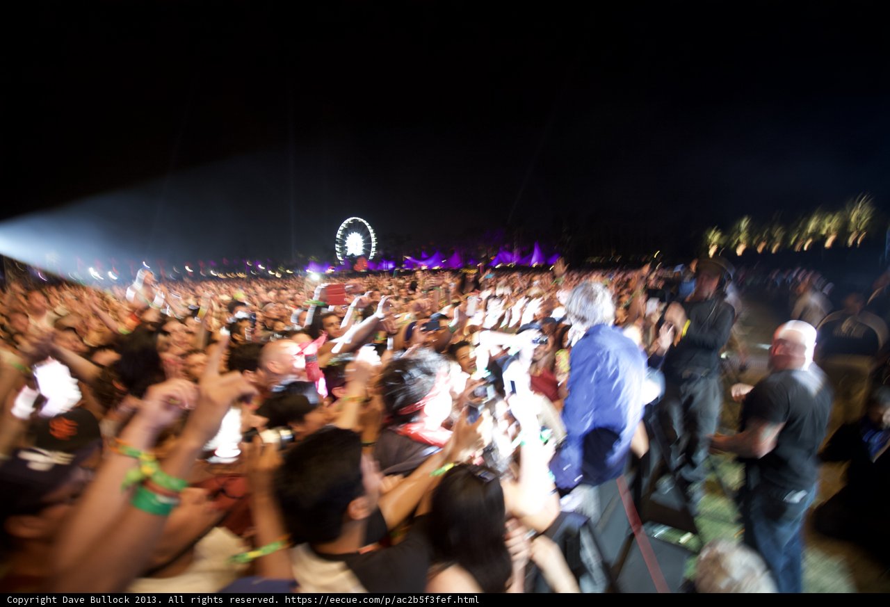 Phone Light in the Coachella Night