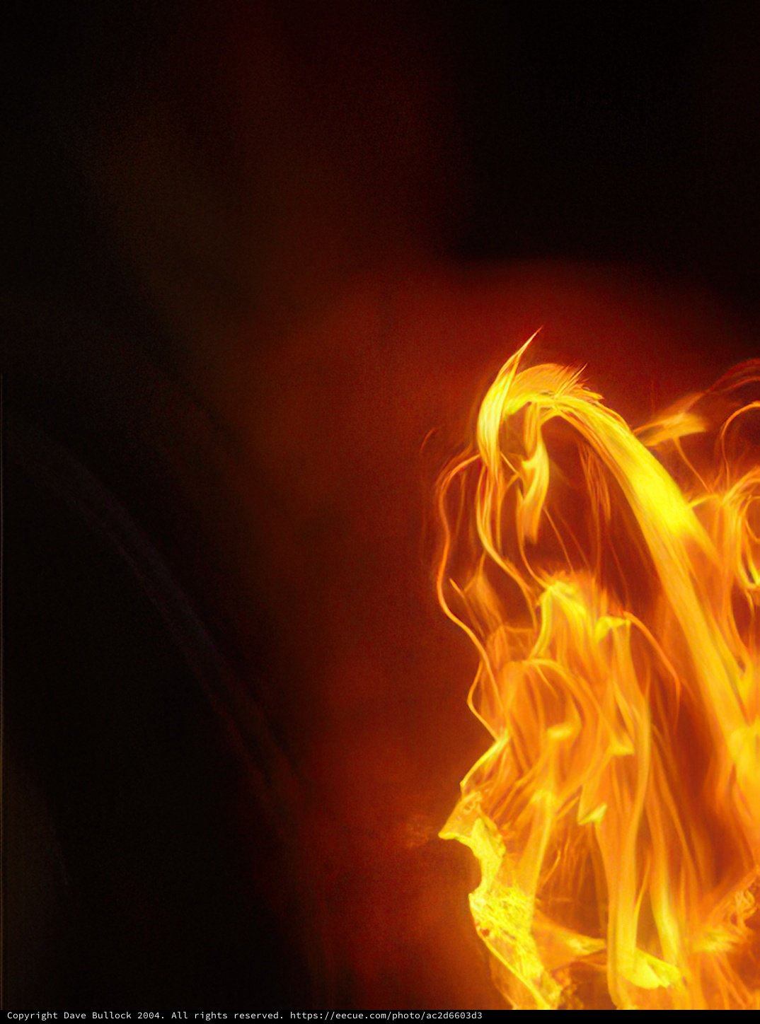 Intense Flames in a Glass