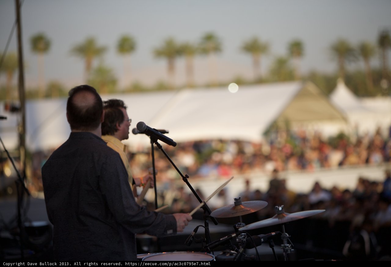 Drumming up a storm at Coachella
