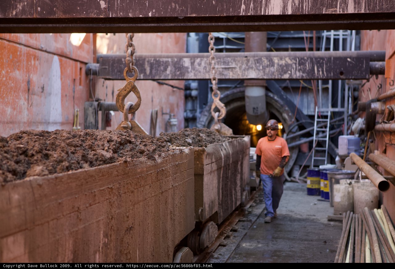 Tunnel Digging in Safety Gear
