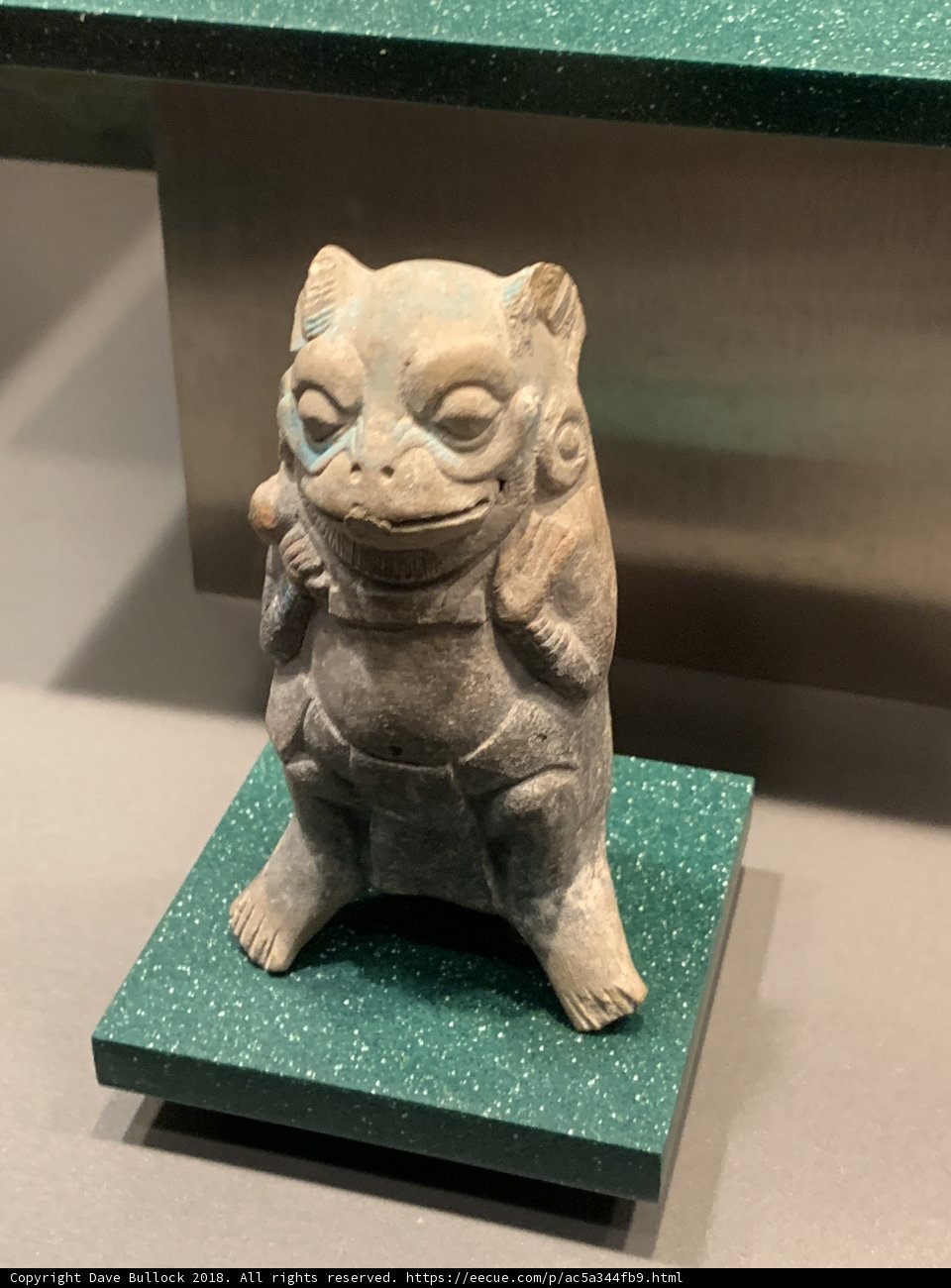 Frog Figurine on Green Stand