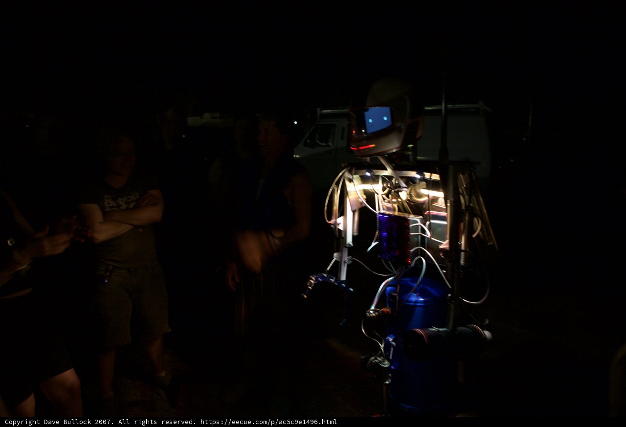 Man and Robot in the Dark