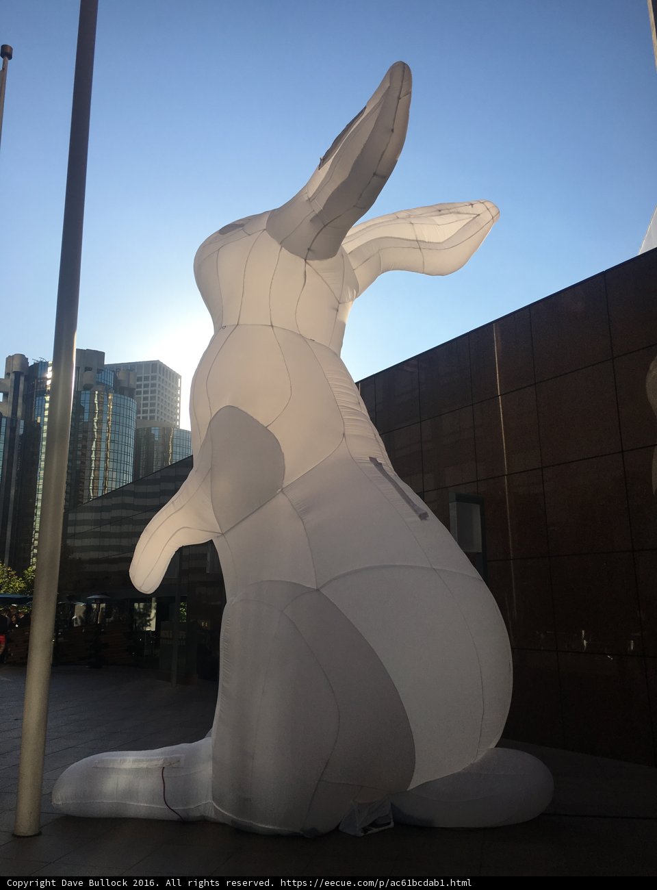 Inflatable Bunny Takes Over the City