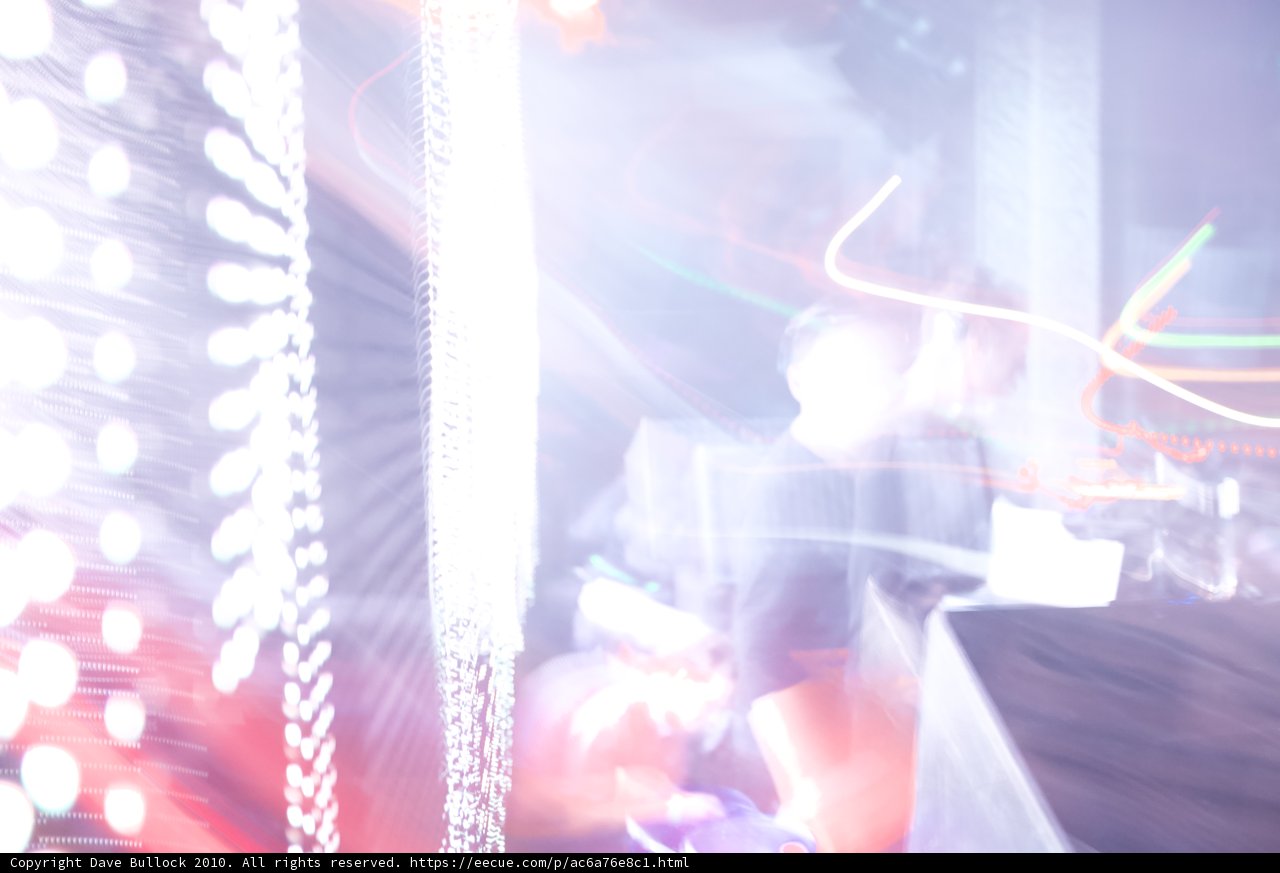 Blurry Nightclub Man