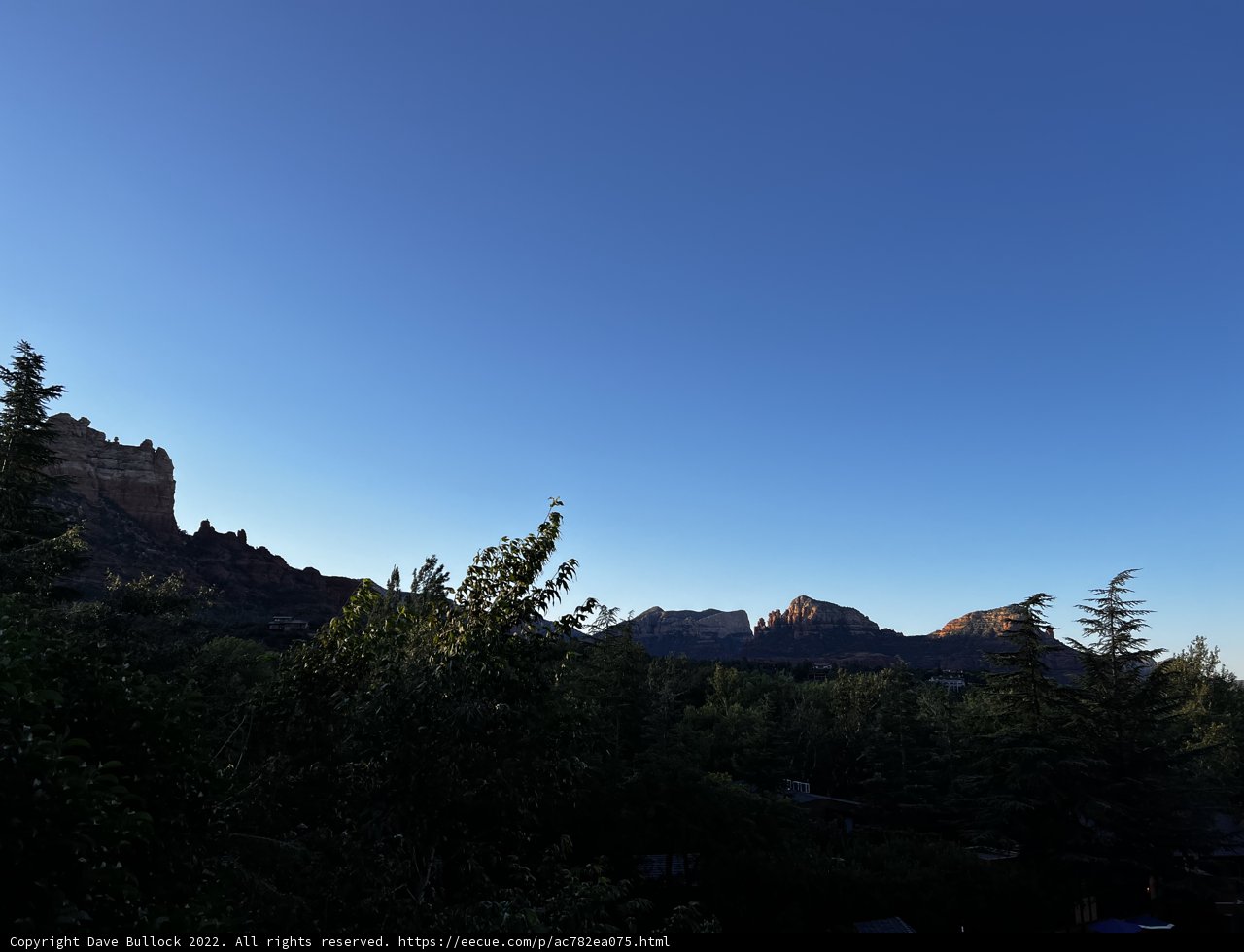 A Majestic View of the Sunset in Sedona