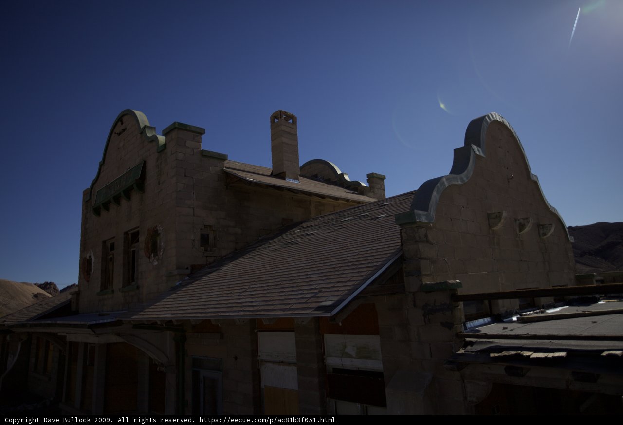 Glowing Roof of an Old Building