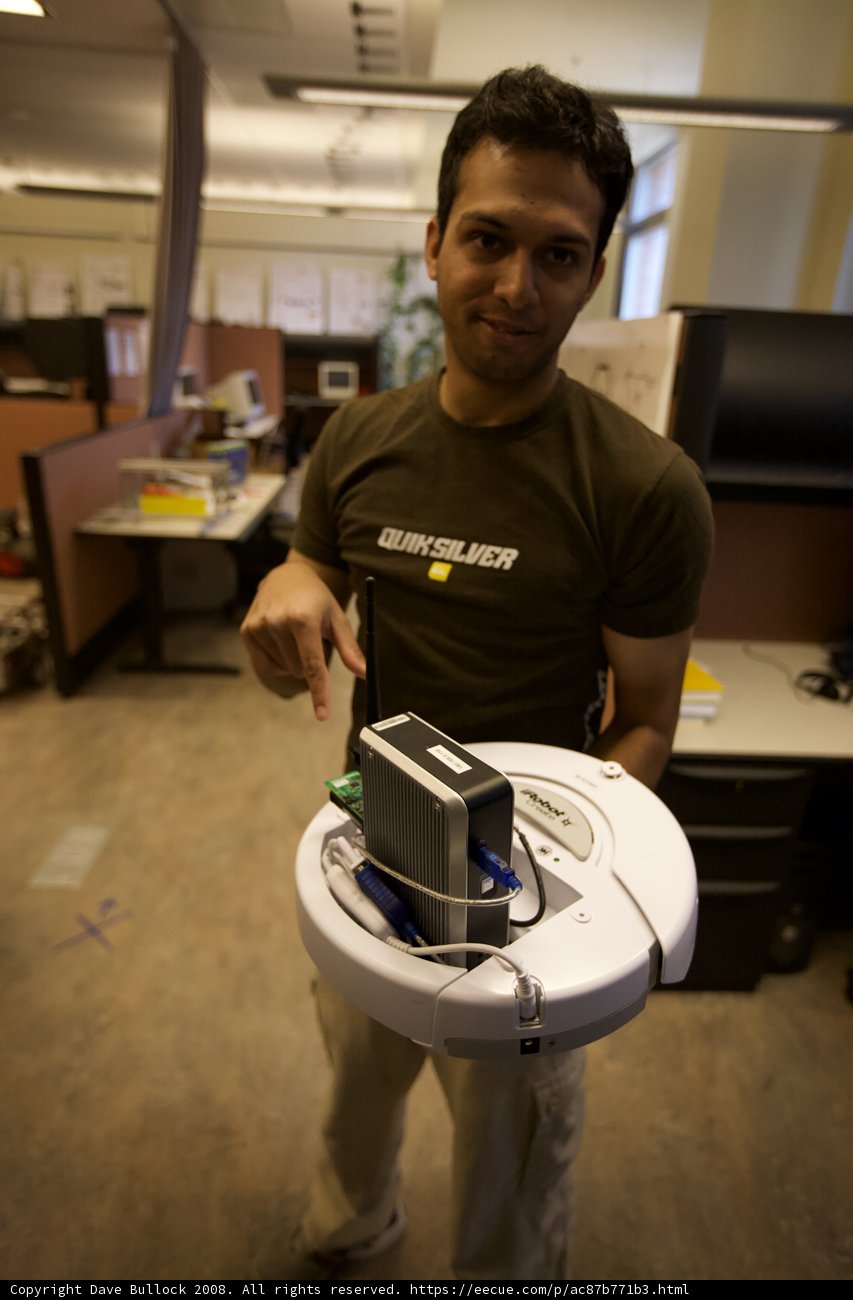 Man controlling his electronics