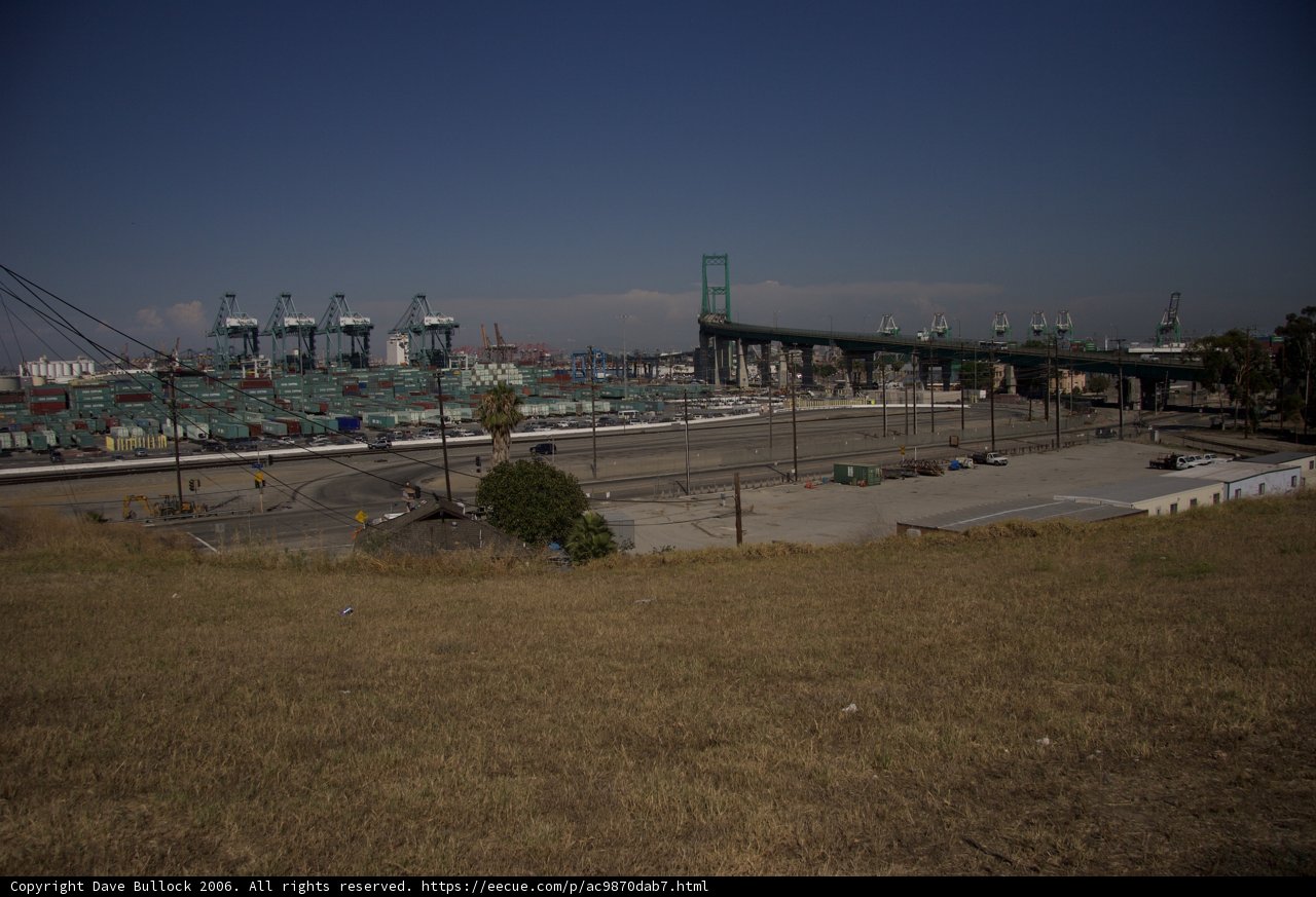 Industrial Hub with Bridge and Train