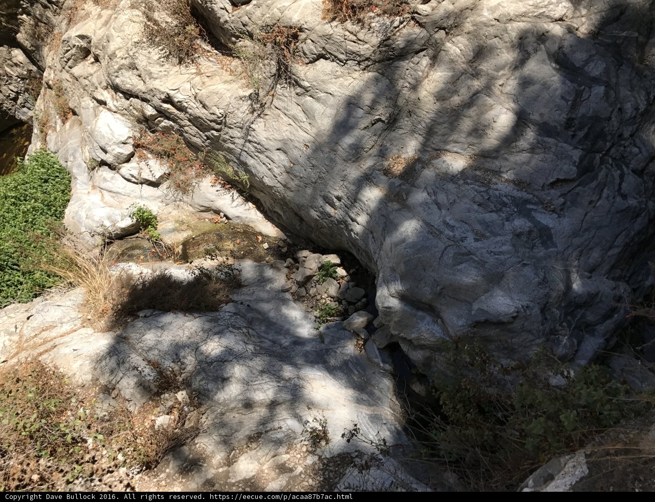 Slate Rock Formation in the Heart of Angeles National Forest