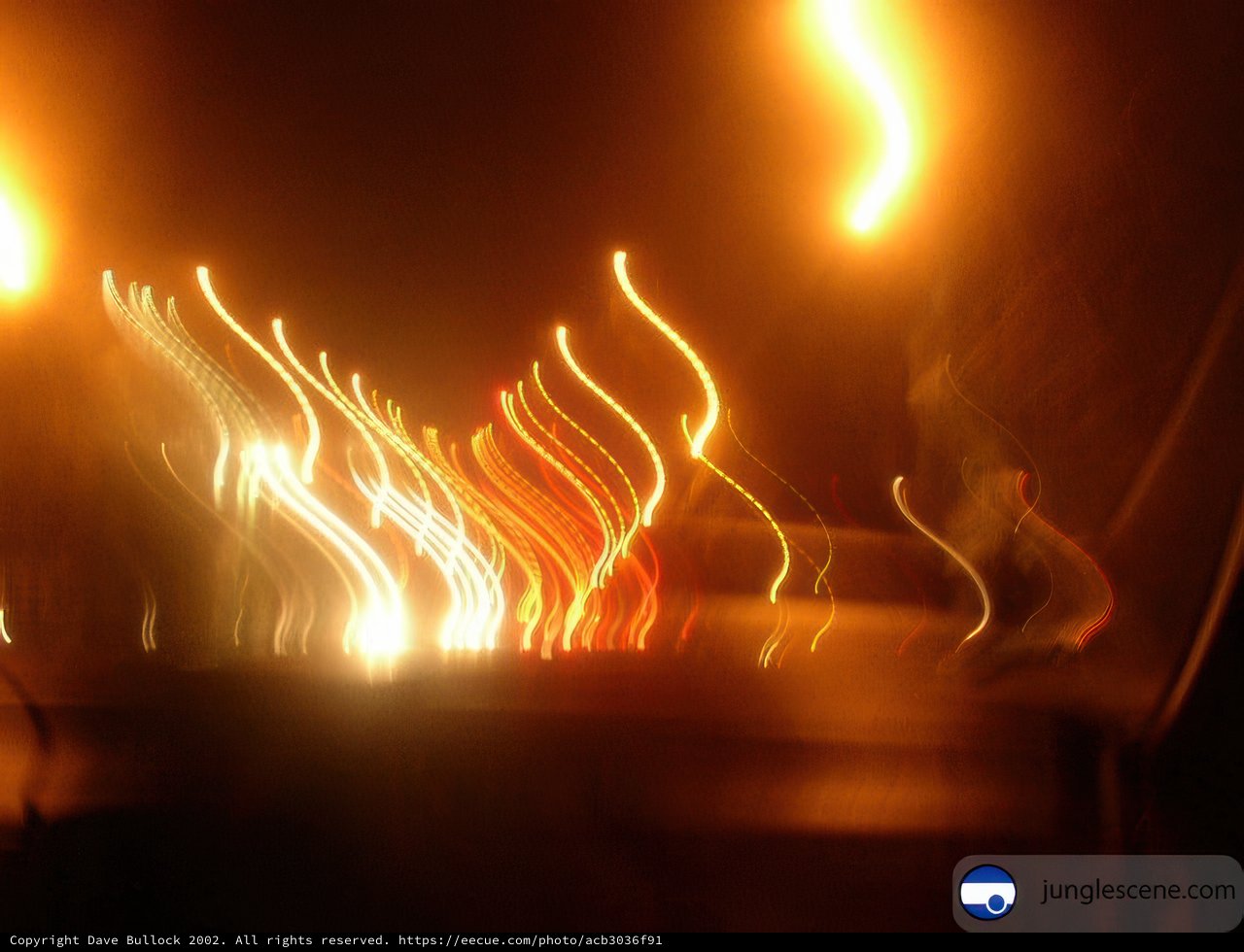 Blurred Flames of the Night