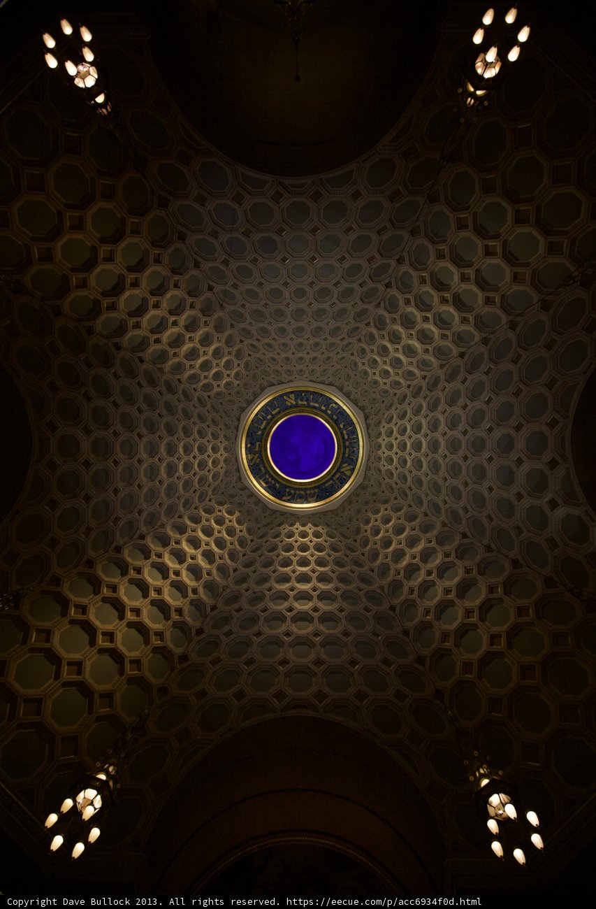 Illuminated Fractal Ceiling of the Cathedral