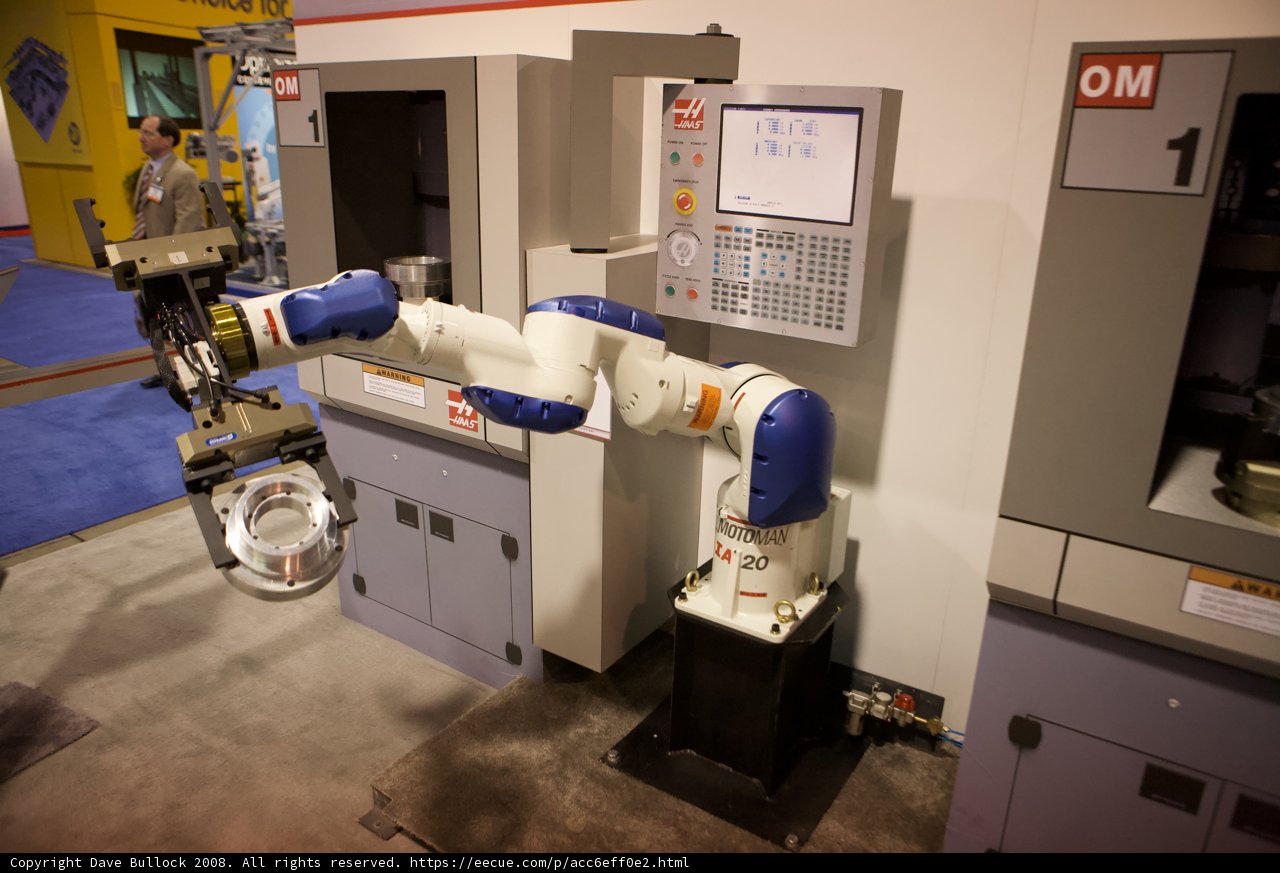 Advanced Robotic Arm in a Machine Shop