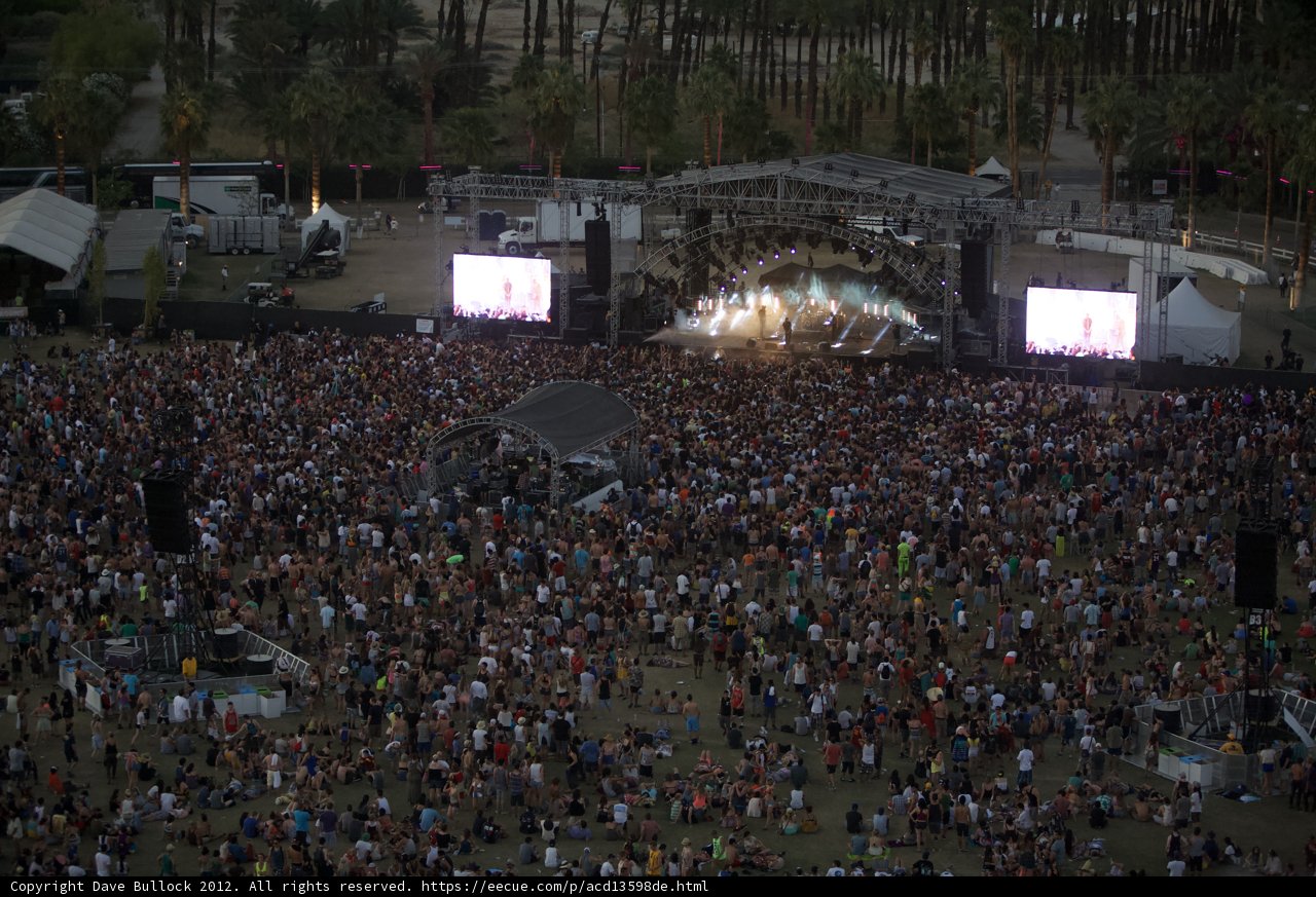 Coachella Concert-goers Attendees Enjoy the Music