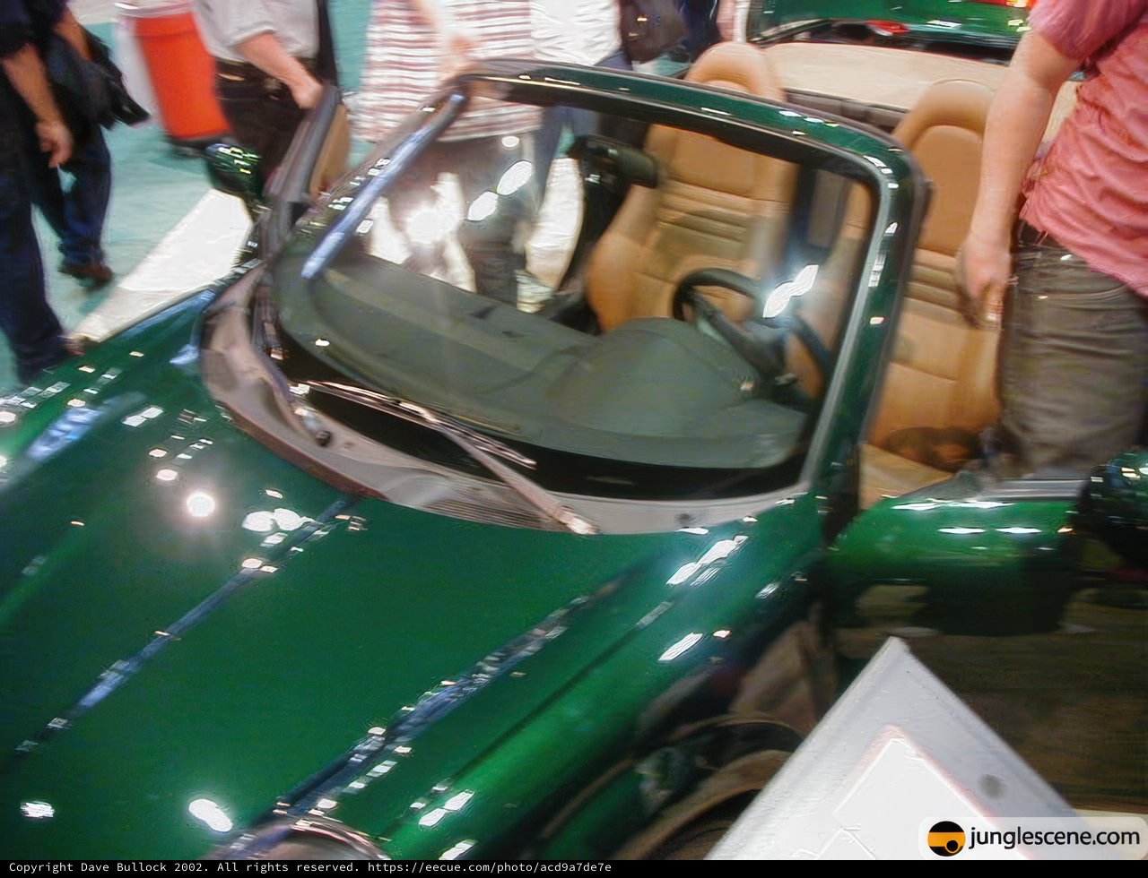 Green Sports Car Shines at LA Auto Show