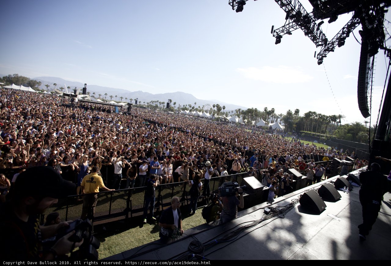 A Sea of Fans at Coachella Music Festival
