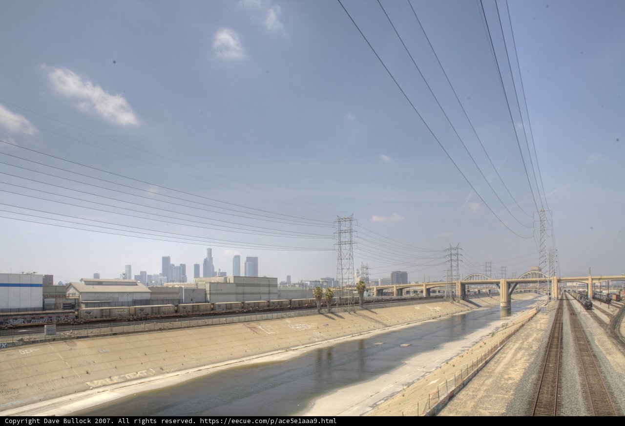 Urban Metropolis from Train Tracks