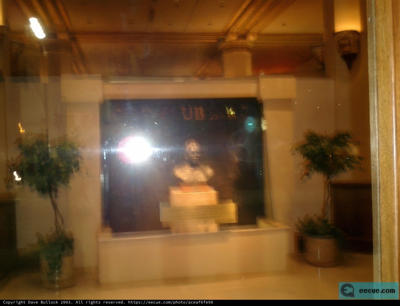 Decorative Display Case with a Clock