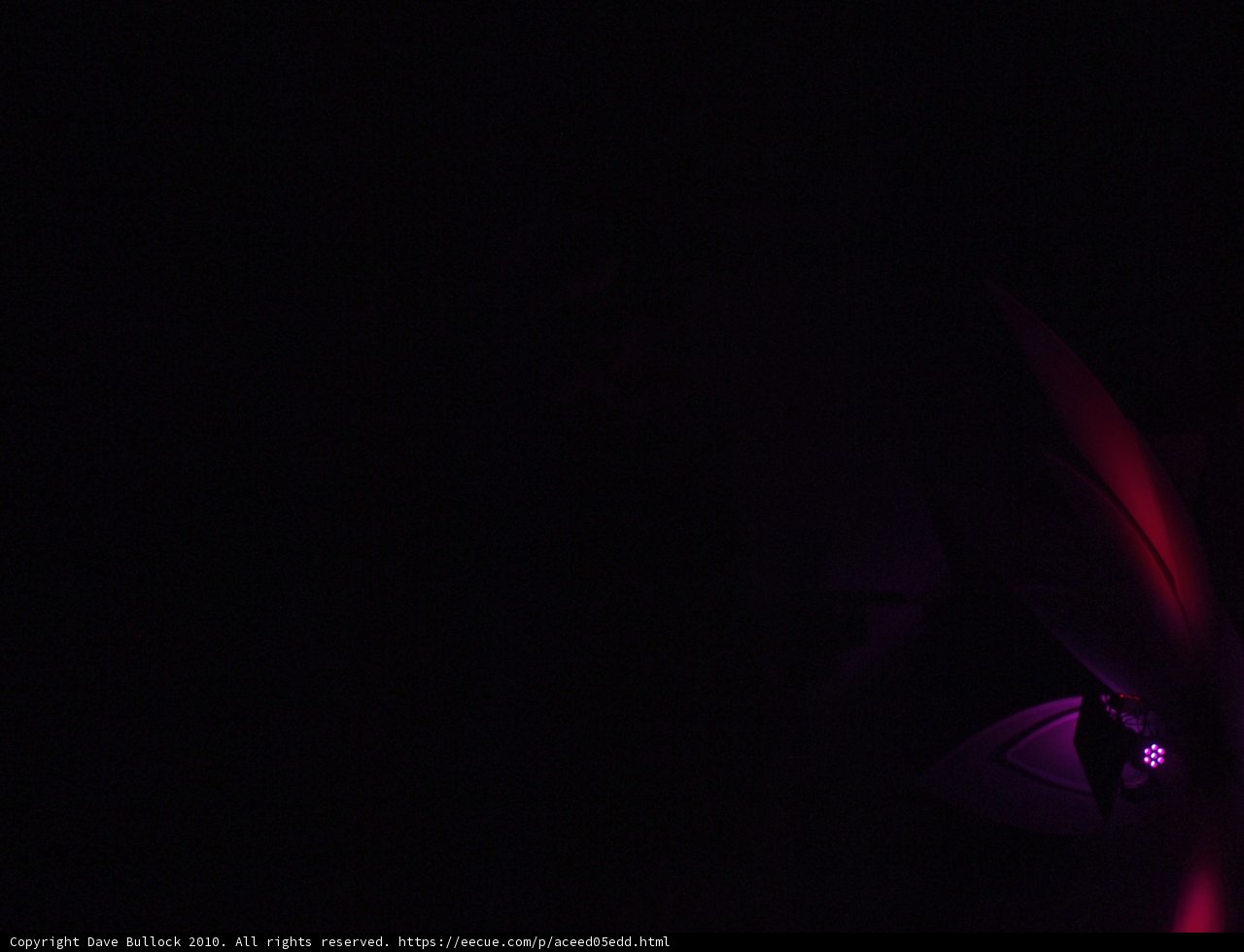 Purple Flame in the Dark