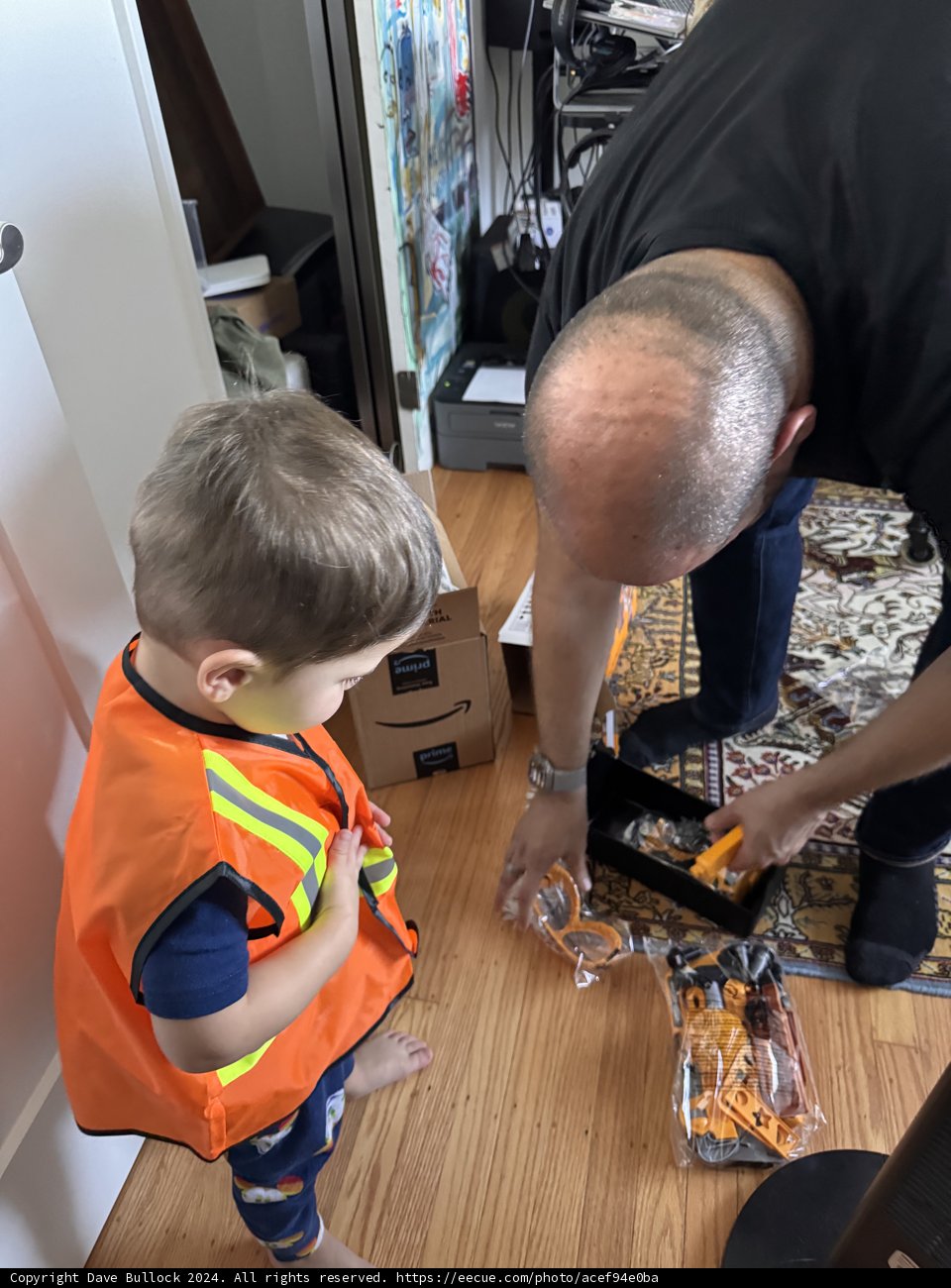 Mini Construction Crew in Action