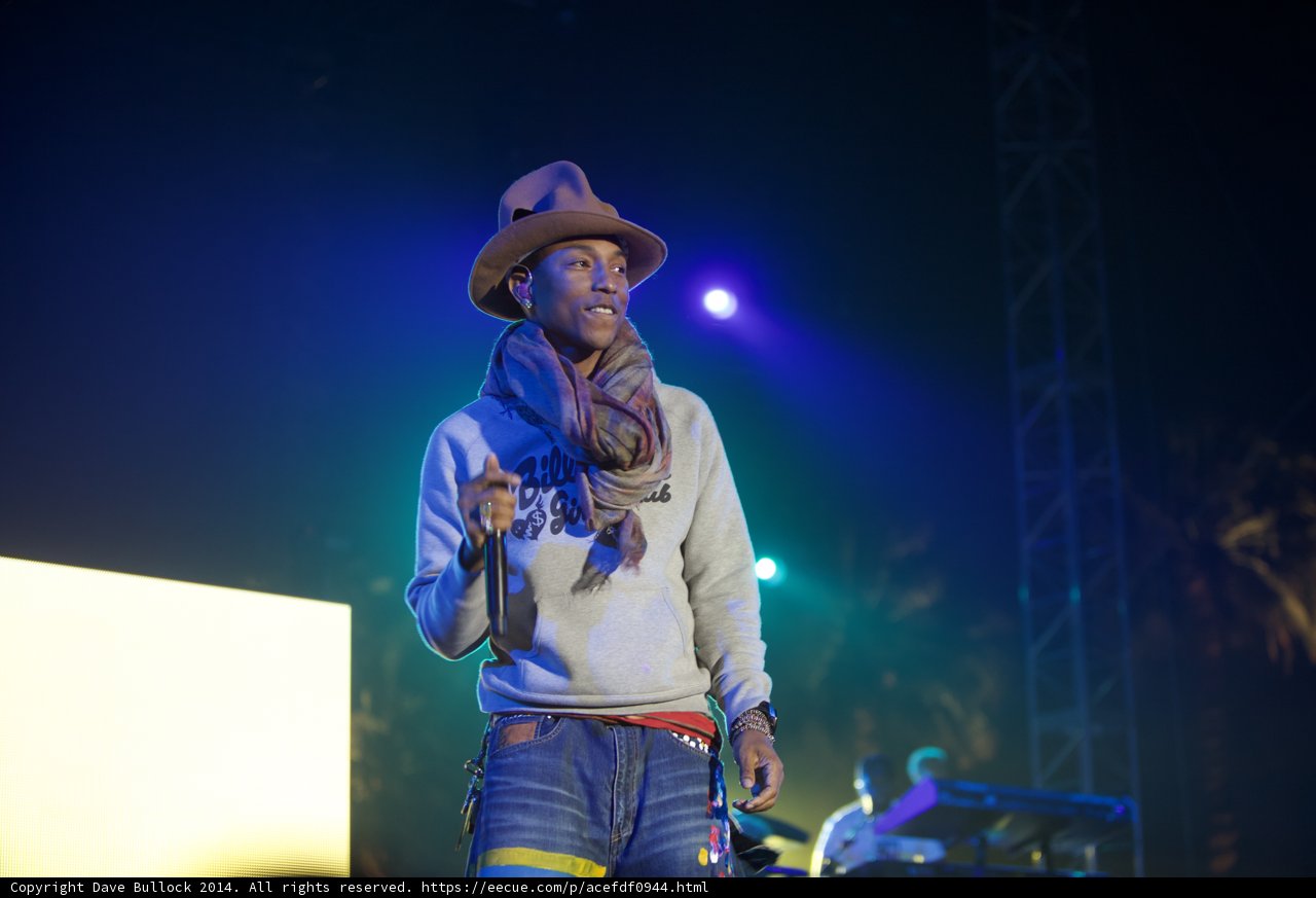Pharrell Williams Rocks Coachella in Western Style