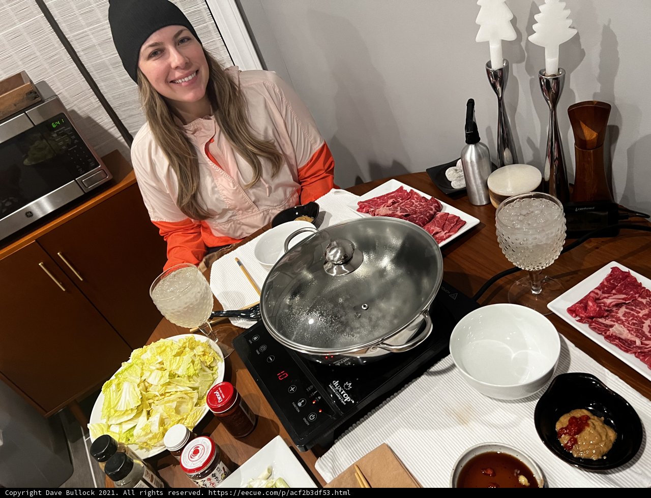 Dinner preparations in the kitchen