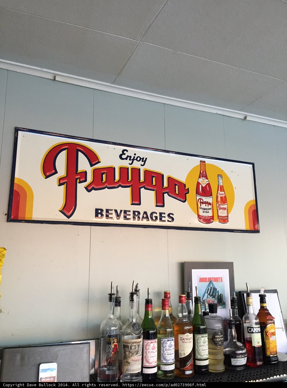 Enjoying Faygo at the Neighborhood Bar