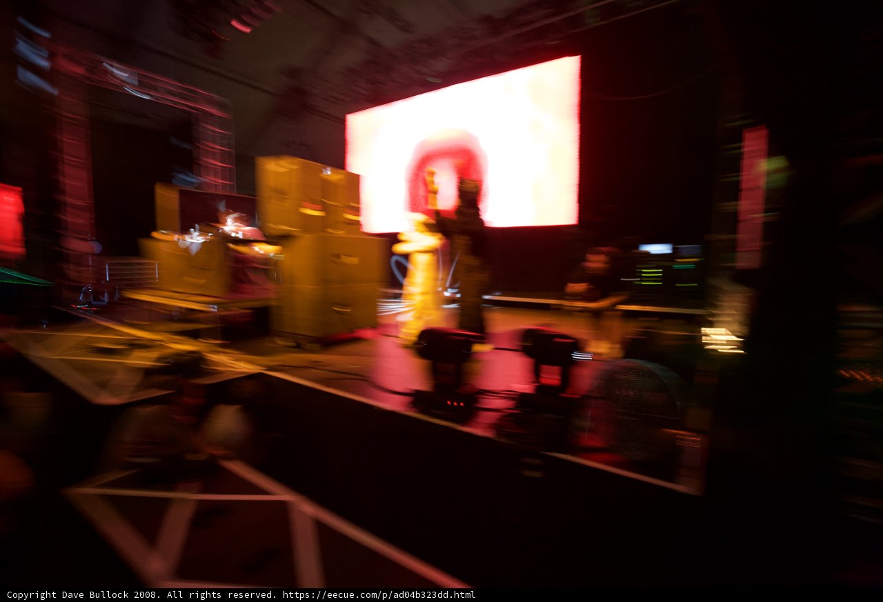 Blurred Lights on the Coachella Stage