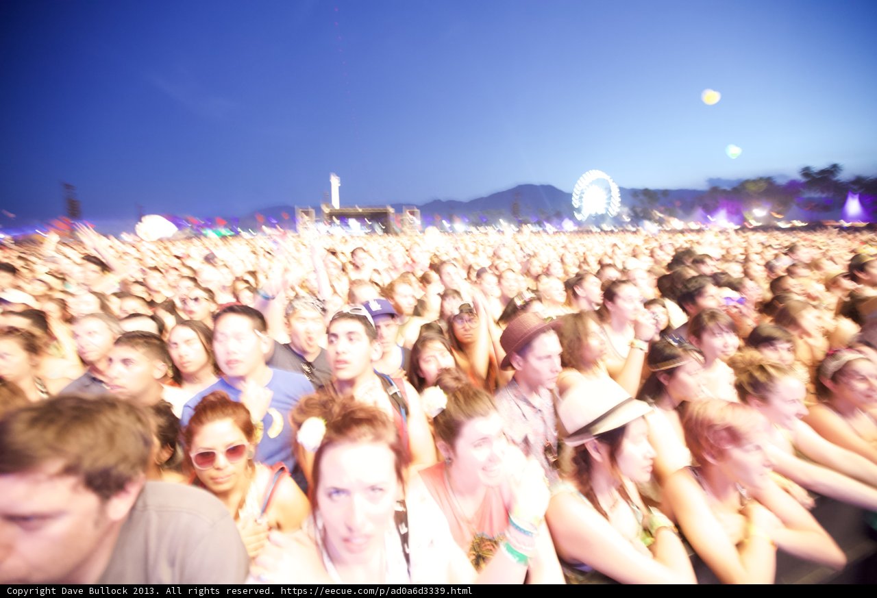 Coachella Concert-Beaming in the Blue Sky