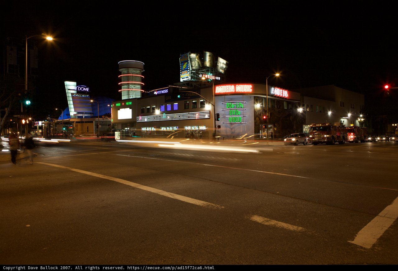 Urban Intersection at Night