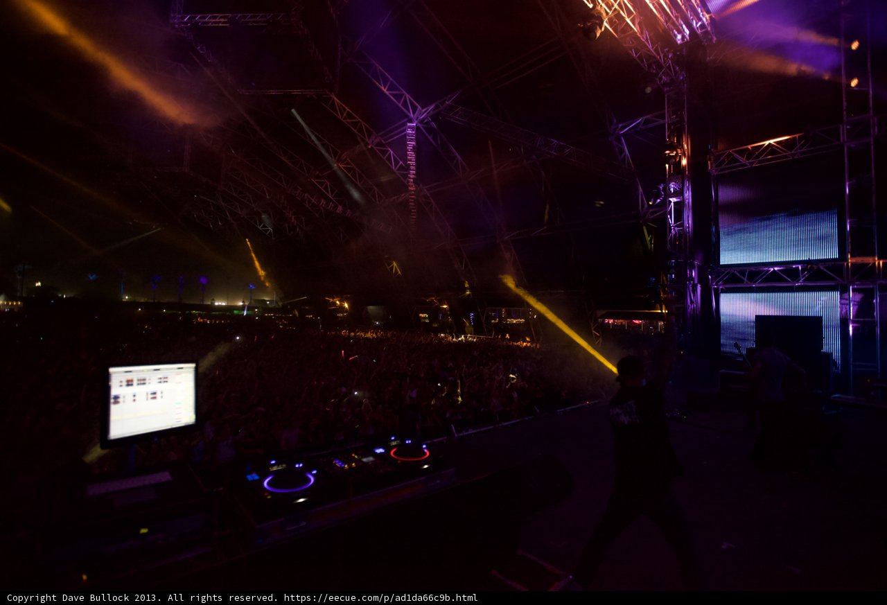 DJ Lights Up the Night at Coachella