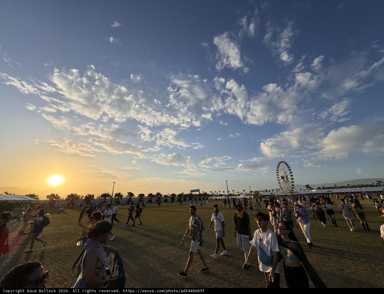 Sunset Ambiance at Coachella 2024